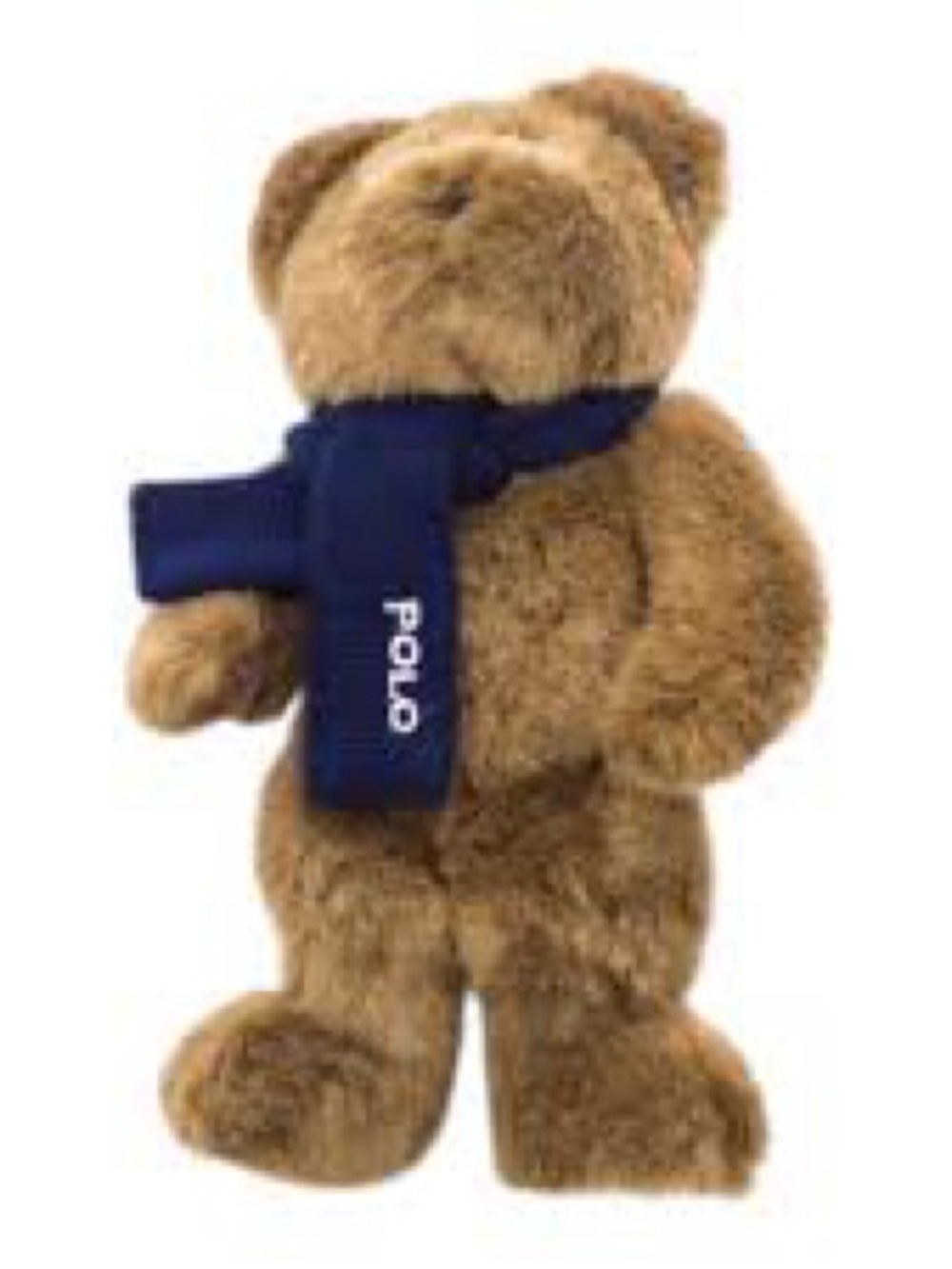 Polo by Ralph Lauren Brown Teddy Bear with Navy Scarf Plush